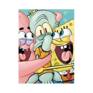 Imagem de Kit De Pintura Em Diamante DIY Do Bob Esponja, Ponto Cruz, Mosaico, De