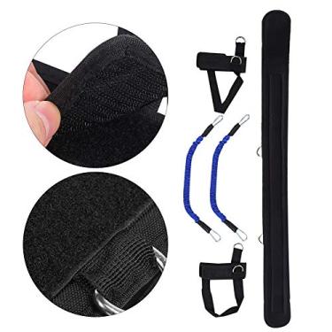 Imagem de Dioche Conjunto Elástico de Faixa de Resistência para Pernas, Corda de Puxar de Alta Tensão para Treinamento Físico Em Casa, Academia, Escritório, Material Durável, Tamanho Ajustável