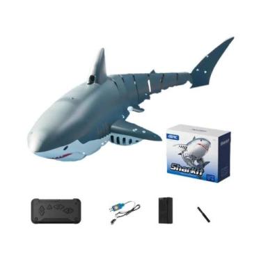 Imagem de Brinquedo De Controle Remoto Tubarão Baleia Com Jato De Água Para Pisc