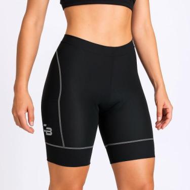 Imagem de Bermuda Madone Poliamida e Elastano Cabani Lisa Preto Feminino, GG