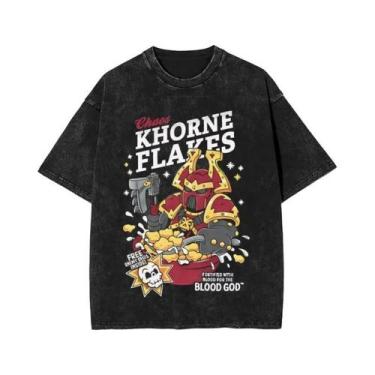 Imagem de Camiseta Masculina Com Padrão Clássico Ultramarines Titus Warhammer 40