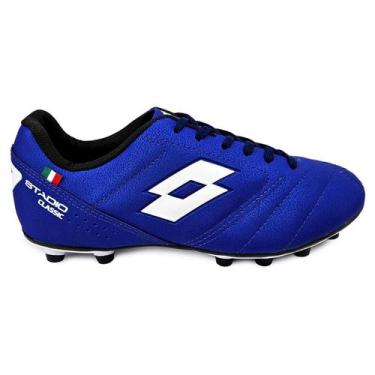 Imagem de Chuteira Campo Lotto Stadio Classic Marinho Estilo Conforto, Marinho, 