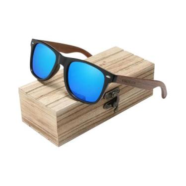 Imagem de Óculos De Sol Unissex Polarizados De Madeira KINGSEVEN 2024 Moda UV400
