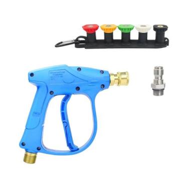 Imagem de Pistola De Lavagem De Alta Pressão Com 5 Bicos Conexão Rápida 1/4 M22-