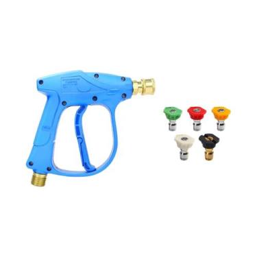 Imagem de Pistola De Lavagem De Alta Pressão Com 5 Bicos Conexão Rápida 1/4 M22-
