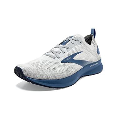 Imagem de Brooks Tênis de corrida masculino Levitate 4, Cinza/Ostra/Azul, 9.5