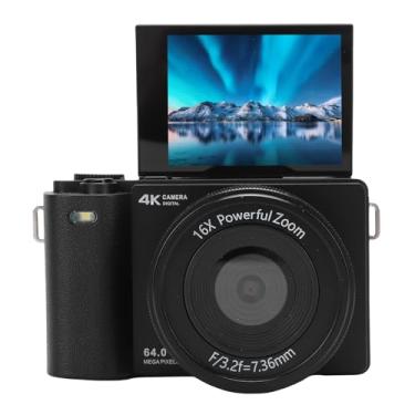 Imagem de EBTOOLS Câmera Sem Espelho, Vídeo 4K, 64 Megapixels, Tela Giratória de 2,8 Polegadas e 180 Graus, Zoom Digital 16X, Foco Automático AF, 32 GB, Lanterna, para Foto, Vídeo, Vlogging, (Preto)