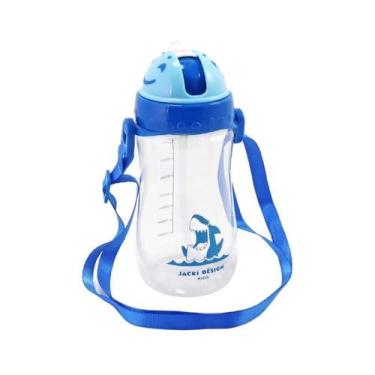 Imagem de Garrafa Squeeze com Canudo Silicone Portátil Infatil para Suco Água co