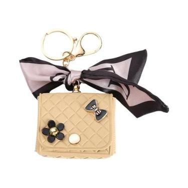 Imagem de Bolsa De Chaves Em Forma De Coruja, Mini Porta Moedas Em Couro PU, Pin