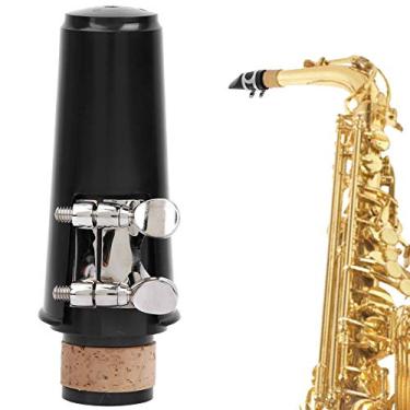Imagem de Naroote Conjunto de Acessórios para Clarinete, Belo Bocal e Palheta de Som Claro para Uso Portátil Conveniente para Músicos, Material ABS