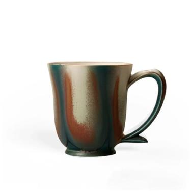 Imagem de KEG801302 1 conjunto moderno de caneca de café azul, capacidade de 290 ml, caneca de café de cerâmica sob o esmalte para uso pessoal ou escritório