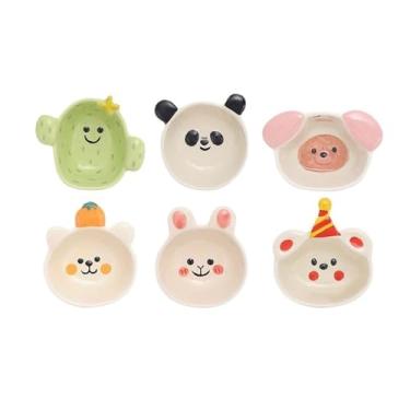 Imagem de KEG801302 Tigela de lanche de sobremesa delicada de cozinha tigela de cerâmica panela quente prato de tempero prato fofo molho e vinagre tigelas de imersão