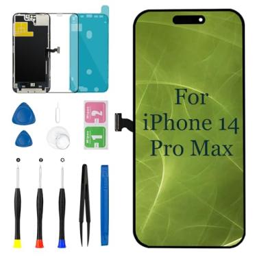 Imagem de Tela de substituição para iPhone 14 Pro Max 17.0 cm LCD digitalizador display 3D Touch (modelos: A2894 A2651 A2893 A2896 A2895) com ferramentas de reparo + vedação à prova d'água + vidro temperado