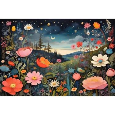 Imagem de NEGEKFKX Kits de arte de diamante de flores para adultos iniciantes, kits de pintura de diamante para adultos, broca completa 5D, faça você mesmo, kit de arte de pedra de ponto de diamante, decoração