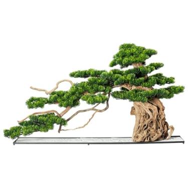 Imagem de Plantas falsas, bonsai artificial, pinheiro, plantas artificiais para casa, quarto, escritório, banheiro, decoração