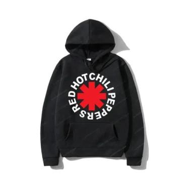 Imagem de Moletom Vintage Red Hot Chili Peppers Hip Hop Com Capuz Manga Longa Pa