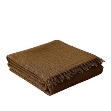 Imagem de Manta para Sofá Luxo King Gigante 3,0x1,8m Decorativa Premium Algodão Capa Protetora Grande Elegante(BROWNIE 2,10x140m POP)