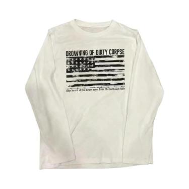 Imagem de Camisetas Cropped De Manga Longa Y2k Kitty Grunge Harajuku Kpop Goth K