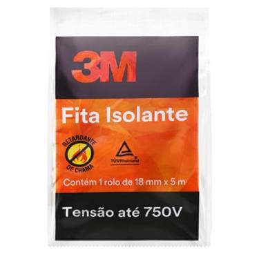 Imagem de 3M, Fita Isolante, 750V, 18mm x 5m, Preta
