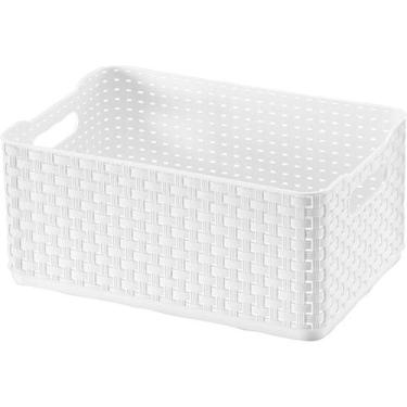 Imagem de Caixa Organizadora 4,5L Rattan 5045 Arthi Branca, Única