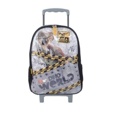 Imagem de Mochilete Escolar Infantil Pacific Dino Cinza - 998AG01-Unissex