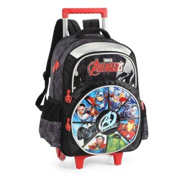 Imagem de Mochila de Rodinhas Com Alça Luxcel Avengers Preto - Preto
