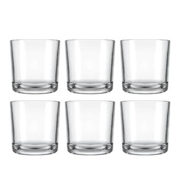 Imagem de Jogo 6 Copo Bar Whisky Drink Cerveja Água Dose 265 Ml Barman