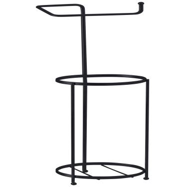 Imagem de Porta Papel Higienico de Chão Suporte para 4 Rolos Preto