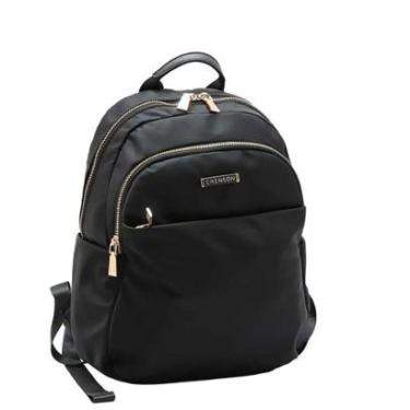 Imagem de Mochila Feminina Original Twill Nylon Costas Chenson 84939 Preto-Feminino