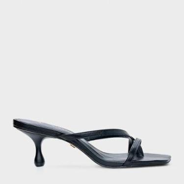Imagem de Open Mule Carrano Salto Drop Preto - 799008-Feminino