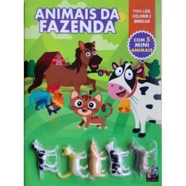 Imagem de Livro Para Ler, Colorir E Brincar - Animais Da Fazenda - Pe Da Letra
