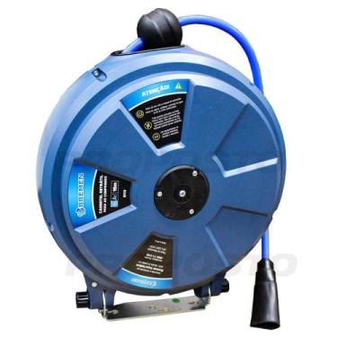 Imagem de Carretel Retrátil Automático para Água e Ar com Mangueira de 15 metros