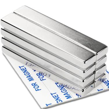 Imagem de Ímãs de barra DIYMAG Neodímio N52 33 libras de resistência 60x10x5mm 8