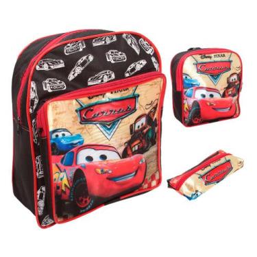 Imagem de Kit Mochila Bolsa Escolar Menino Com Lancheira Pequena - Plike