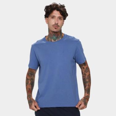 Imagem de Camiseta Ellus Básica Masculina, Azul, M