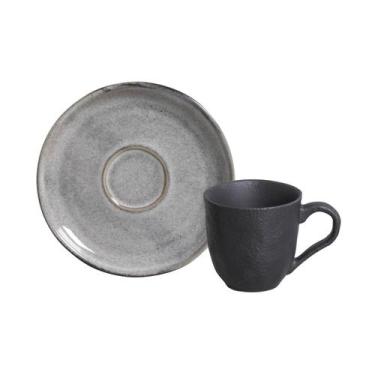 Imagem de Conjunto com 6 Xícaras de Café com Pires Bio Dust 120ml - Porto Brasil