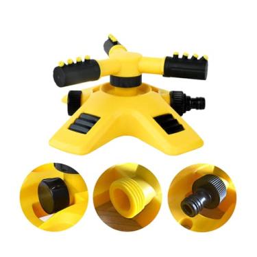 Imagem de Irrigador De Jardim Giratório Automático Aspersor Irrigação Para Gramado Horta Bocal Rotativo 360