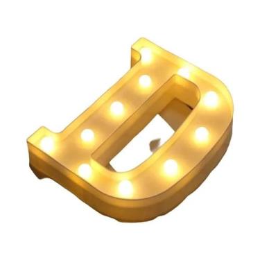 Imagem de Luz Noturna LED Luminosa Em Formato De Letra 16/22CM DIY Alfabeto Núme