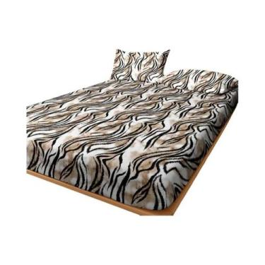 Imagem de Lençol Ajustável Moderno Com Estampa Geométrica Para Quarto - Apenas O