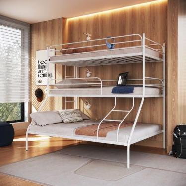 Imagem de Treliche Oliver - Casal + Solteiro - Camas & Beliches, branco