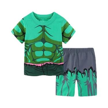 Imagem de Conjuntos De Pijamas De Algodão Para Meninos Pequenos, Roupas De Verão