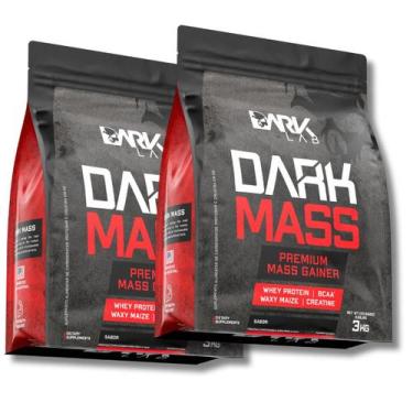 Imagem de Kit 2x Hipercalórico Dark Mass 3kg Dark Lab, CHOCOLATE