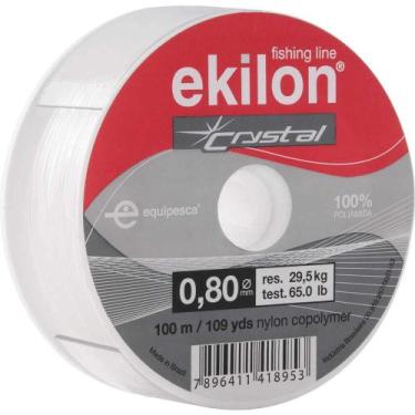 Imagem de Linha Para Pesca, 0,80 mm x 100 m, Branca, Ekilon OstenVonder