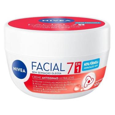 Imagem de Creme hidratante  facial nivea 100g (a escolher), Sem Fragrância, 100g
