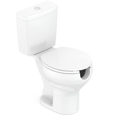Imagem de Kit Vaso Sanitário com Caixa Acoplada e Acessórios Roca Incepa Acesso, Abertura Frontal, Branco