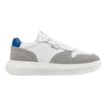 Imagem de Tênis Casual de Couro Camurça Masculino Ferracini Energy 8287-695E Branco-Masculino