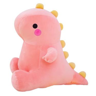 Imagem de Brinquedo de pelúcia DUANMUL Cute Dinosaur Stuffed Bich 20 cm rosa