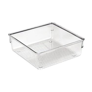 Imagem de Organizador De Gavetas Modular Multiúso Em Plástico Transparente 15,3x