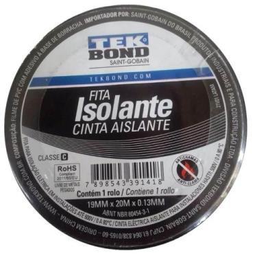 Imagem de Fita Isolante 19mm X 20 Metros 0,13mm - 21131001920 - Tekbond