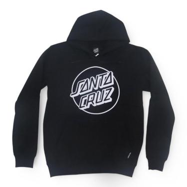 Imagem de Moletom Santa Cruz Canguru Opus Dot Front - Preto-Masculino